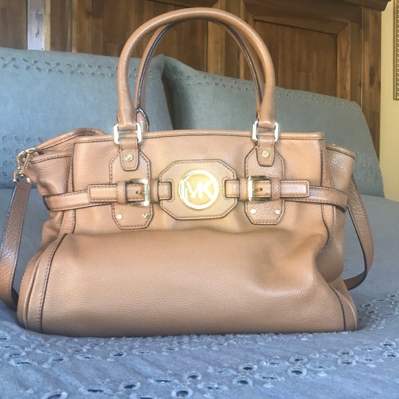 Michael Kors Light Brown Leather Handbag - Picture 1 of 8